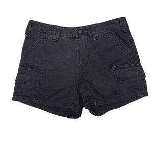 NWT Brandy Melville Black Cotton Cargo Shorts One Size